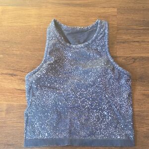 Lululemon Athletica Navy Speckled Tank Top